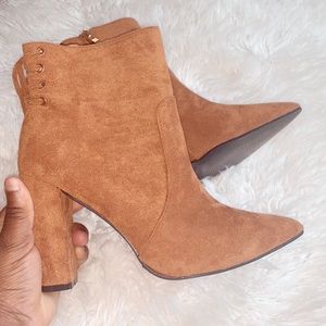 Boutique Suede Ankle Booties